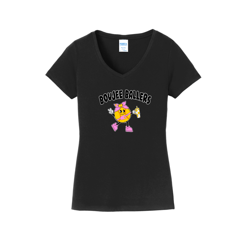 ADULT Boujee Softball -Ladies V-Neck