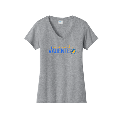 Potter- Mama Valiente Script -  Women's V-Neck Shirt