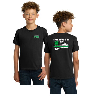 Fallbrook 4-H YOUTH Unisex Shirt - Left Chest/Back Design