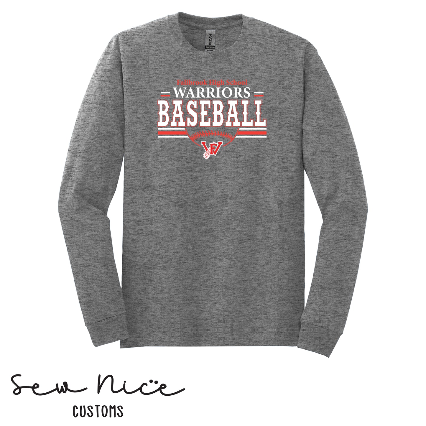 Fallbrook Warriors Baseball Long Sleeve