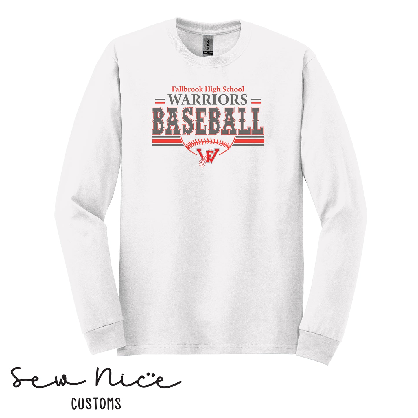 Fallbrook Warriors Baseball Long Sleeve