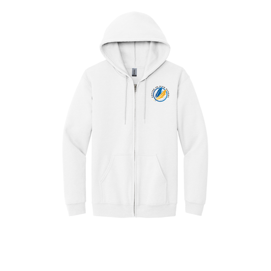 EMBROIDERED Potter Jr. High Logo Full Zip Up Hoodie