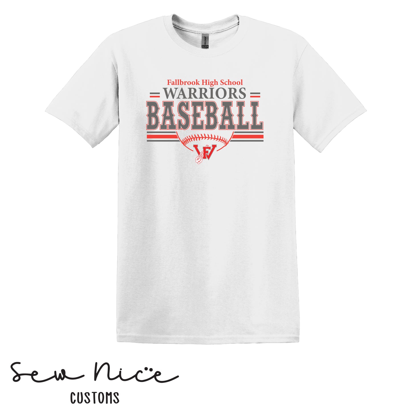 YOUTH-Fallbrook Warriors Baseball Shirt