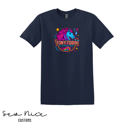 Tony Tobin Electric Horse Design- Unisex Adult/Youth T-Shirt