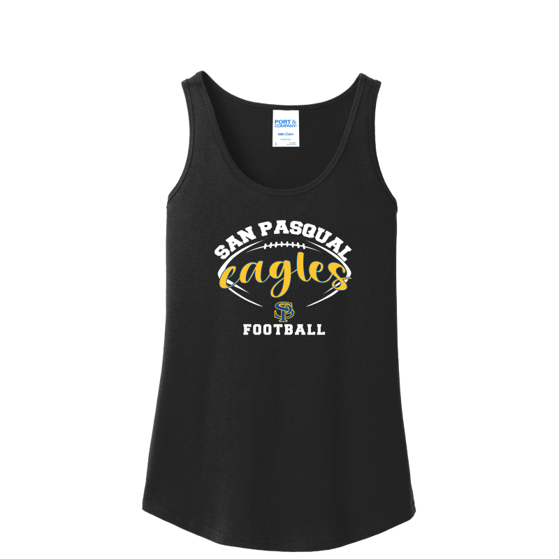 San Pasqual SP Script Football Design - Women's Tank Top