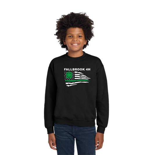 Fallbrook 4-H - YOUTH Unisex Crewneck-Front Design