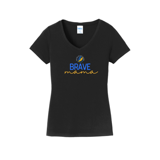 Potter- Brave Mama-  Women's V-Neck Shirt