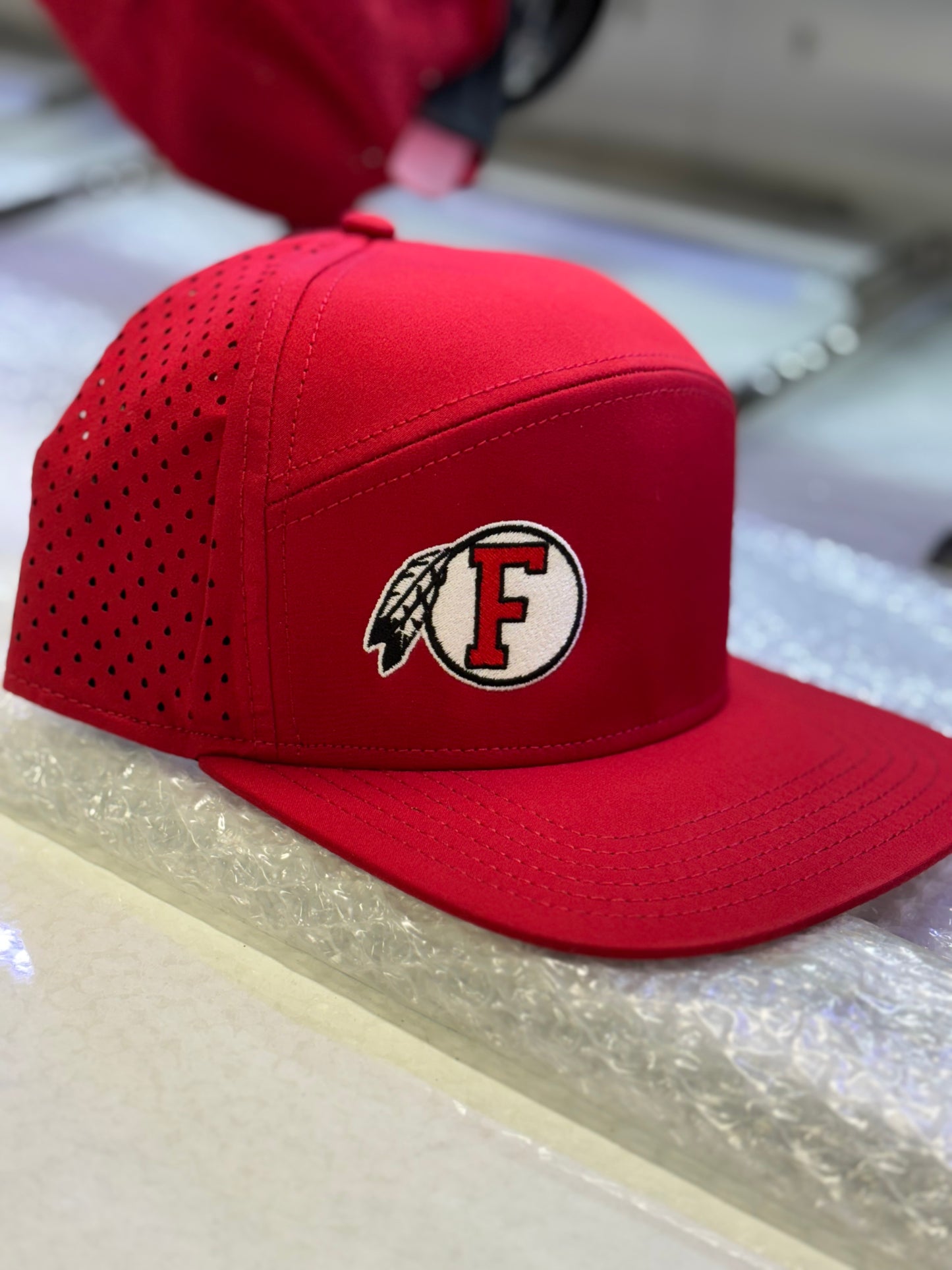 FHS -*Hats & Flats* Water/Sweat Repellent Hat- Embroidered Fallbrook Logo -FHS Baseball