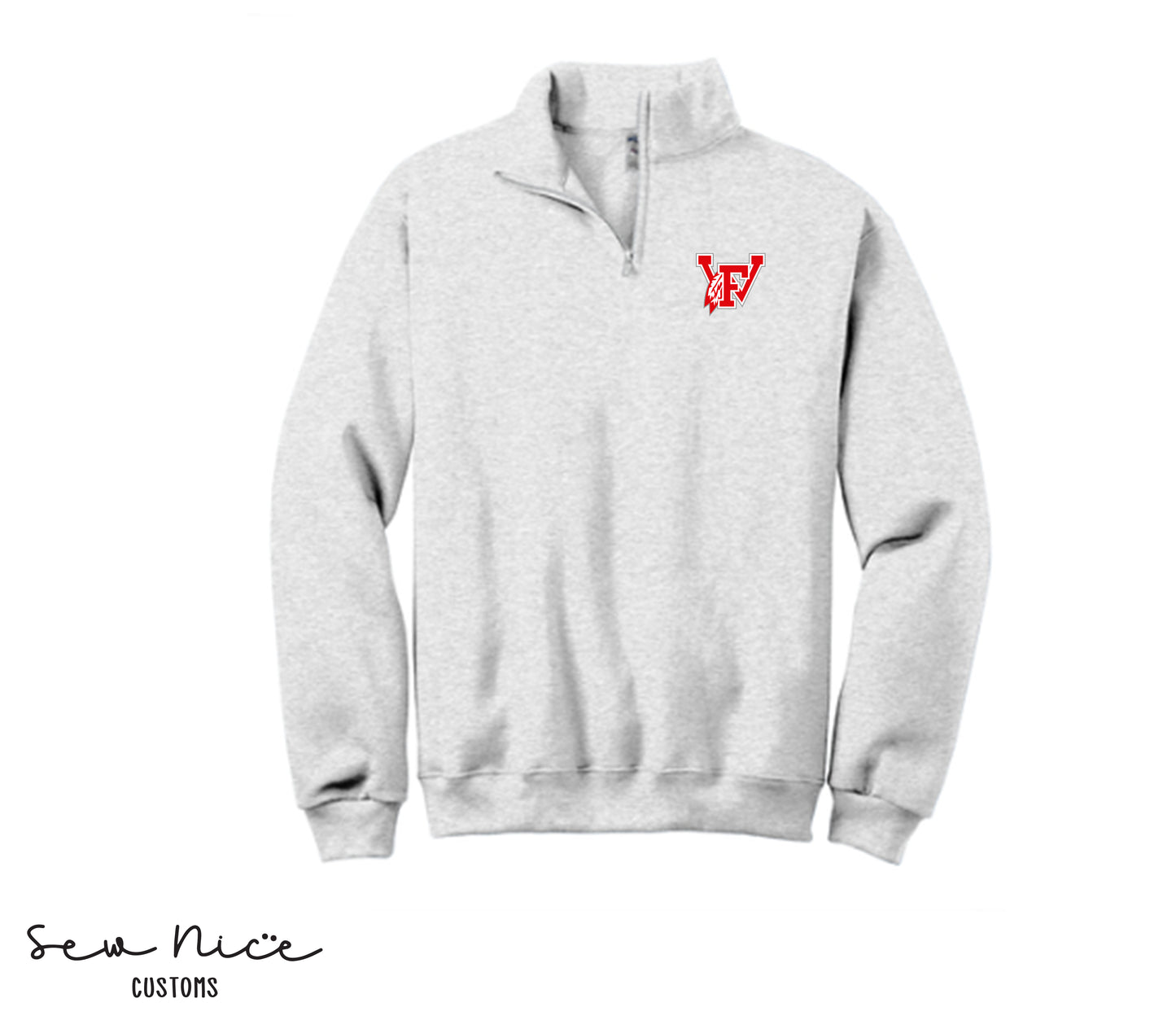 FW 12u Logo- Unisex Adult/Youth 1/4 Zip Sweatshirt