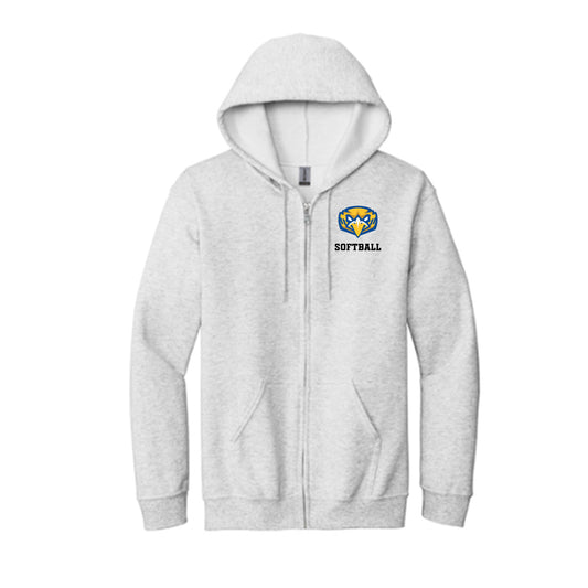 Embroidered Eagles Logo- Softball  - Full Zip