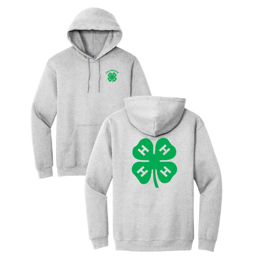 Clover 4-H - ADULT Hoodie -Left Chest/Back Design