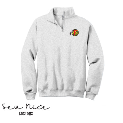 Embroidered FHS Water Polo- Unisex Adult 1/4 Zip Sweatshirt