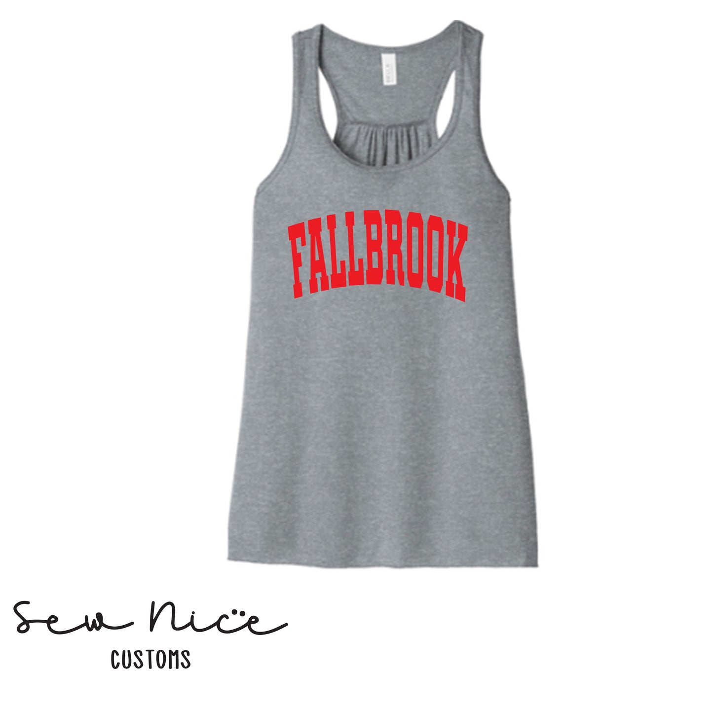 FHS Volleyball- FALLBROOK Design- Bella Canvas Flowy Tank Top