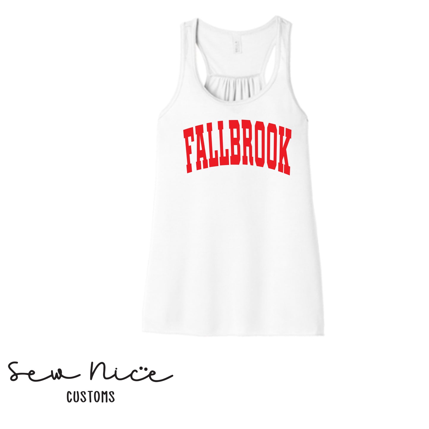FHS Volleyball- FALLBROOK Design- Bella Canvas Flowy Tank Top