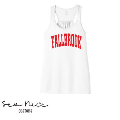 FHS Volleyball- FALLBROOK Design- Bella Canvas Flowy Tank Top