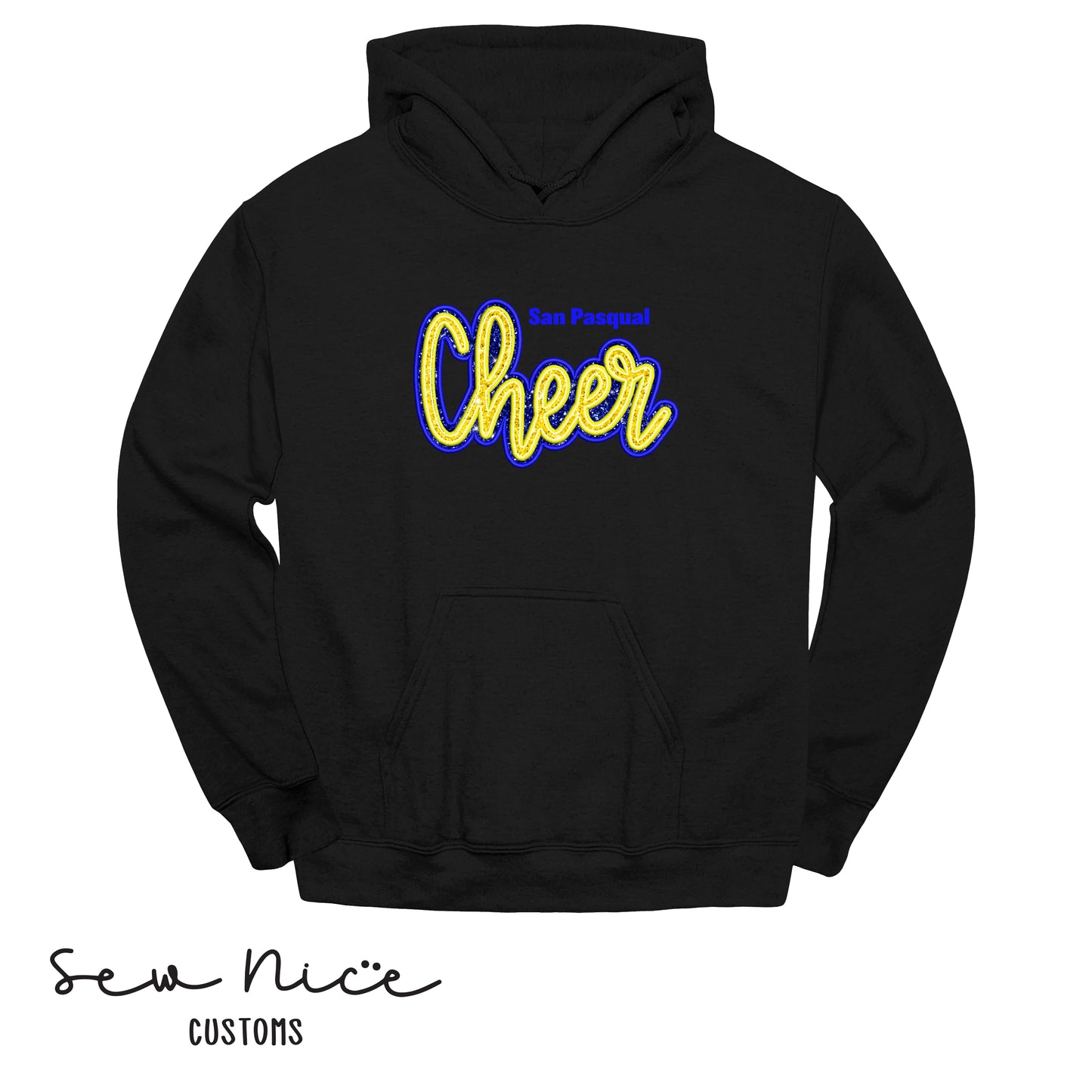 SP Cheer Embroidered Applique-Unisex Adult/Youth Hoodie