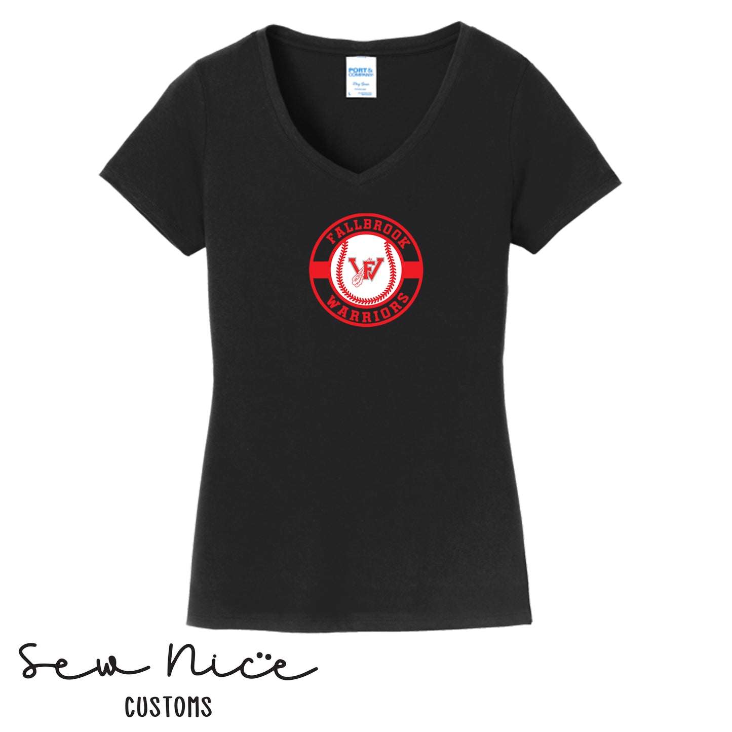 Circle Design- Women's V-Neck