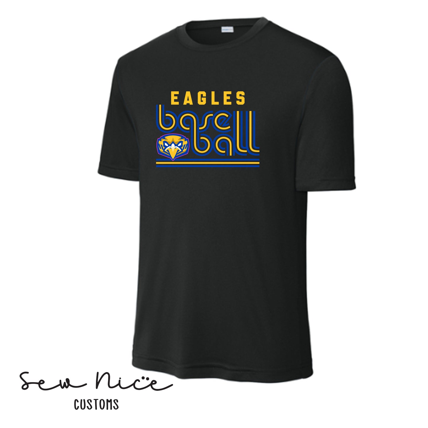 Retro Eagles Baseball- Unisex Dri Fit Shirt
