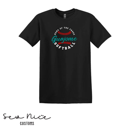 Guajome Circle Softball- Unisex Adult/Youth T-Shirt