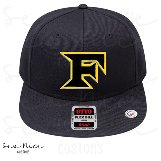 Five Star Baseball Embroidered 3D Puff - Flat Bill Hat