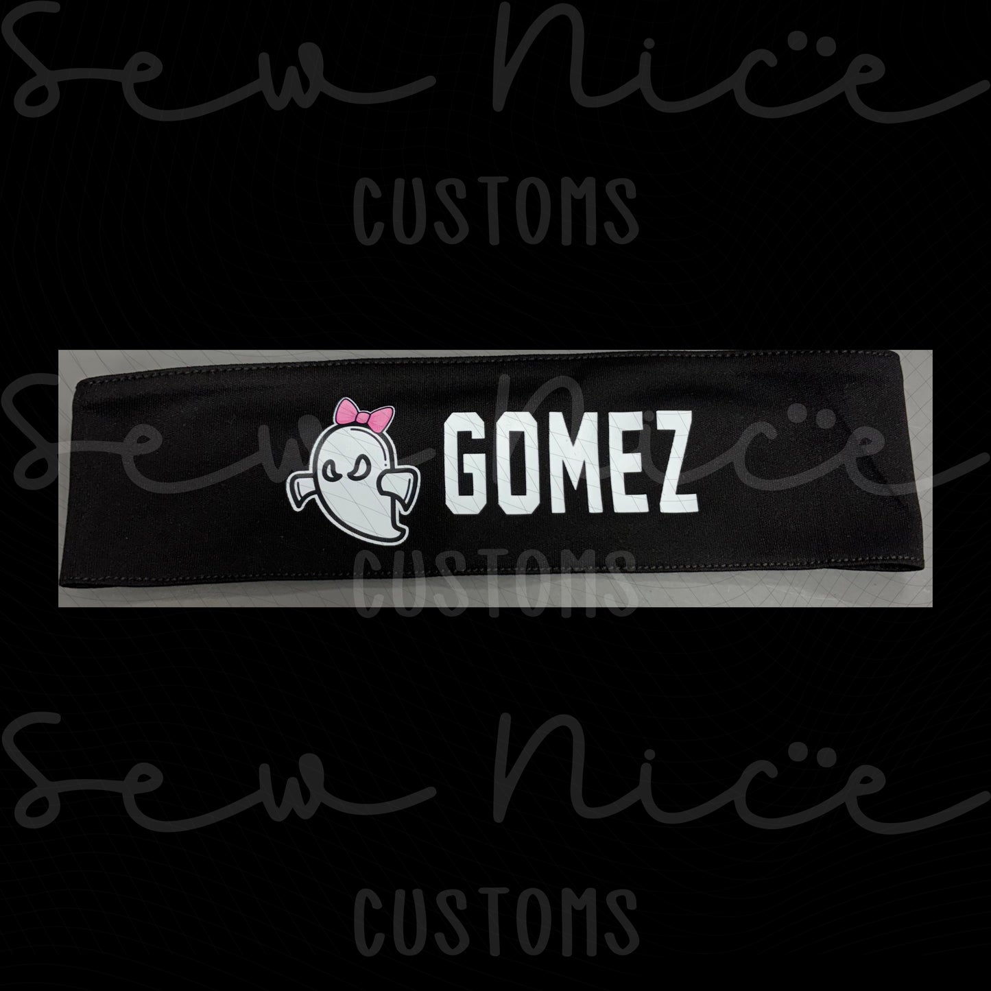 Ghost Softball - Headband (Choose your ghost)