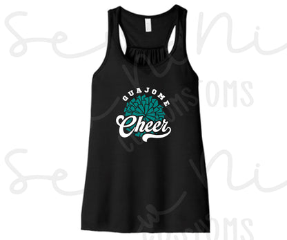 Guajome Pom Pom Cheer- Ladies Flowy Tank Top