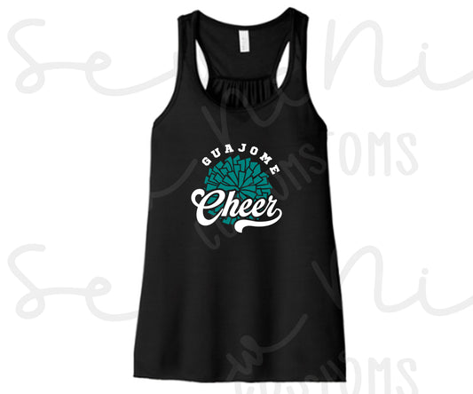 Guajome Pom Pom Cheer- Ladies Flowy Tank Top
