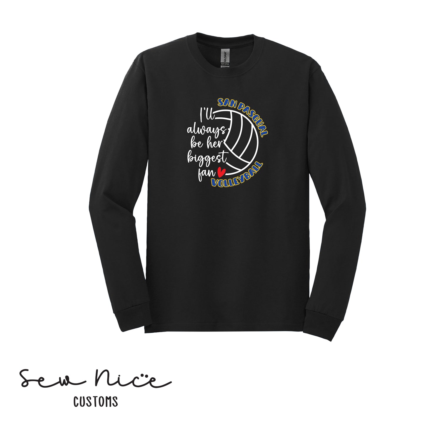 SP Volleyball Biggest Fan Adult/Youth Unisex Long Sleeve Shirt