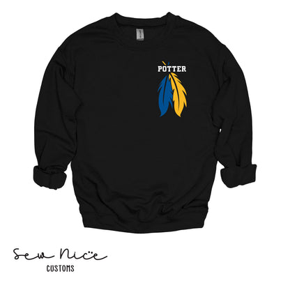 Potter with Feathers- Unisex Adult/Youth Crewneck Sweatshirt