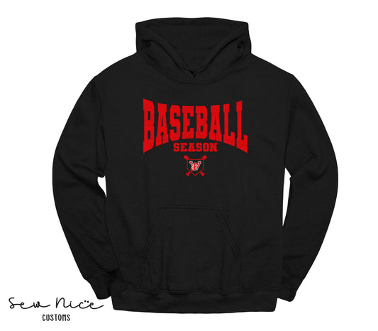 Baseball Season- Unisex Adult/Youth Hoodie