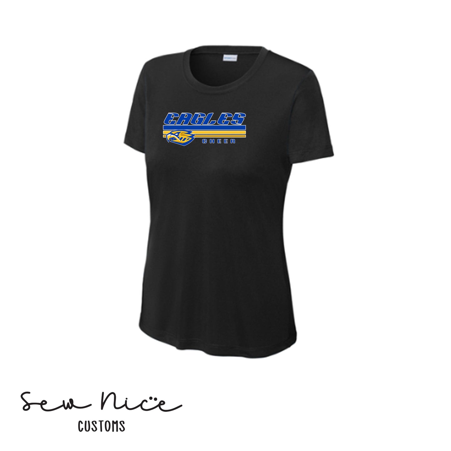 SP Eagles Lines Cheer- Ladies Dri Fit Shirt