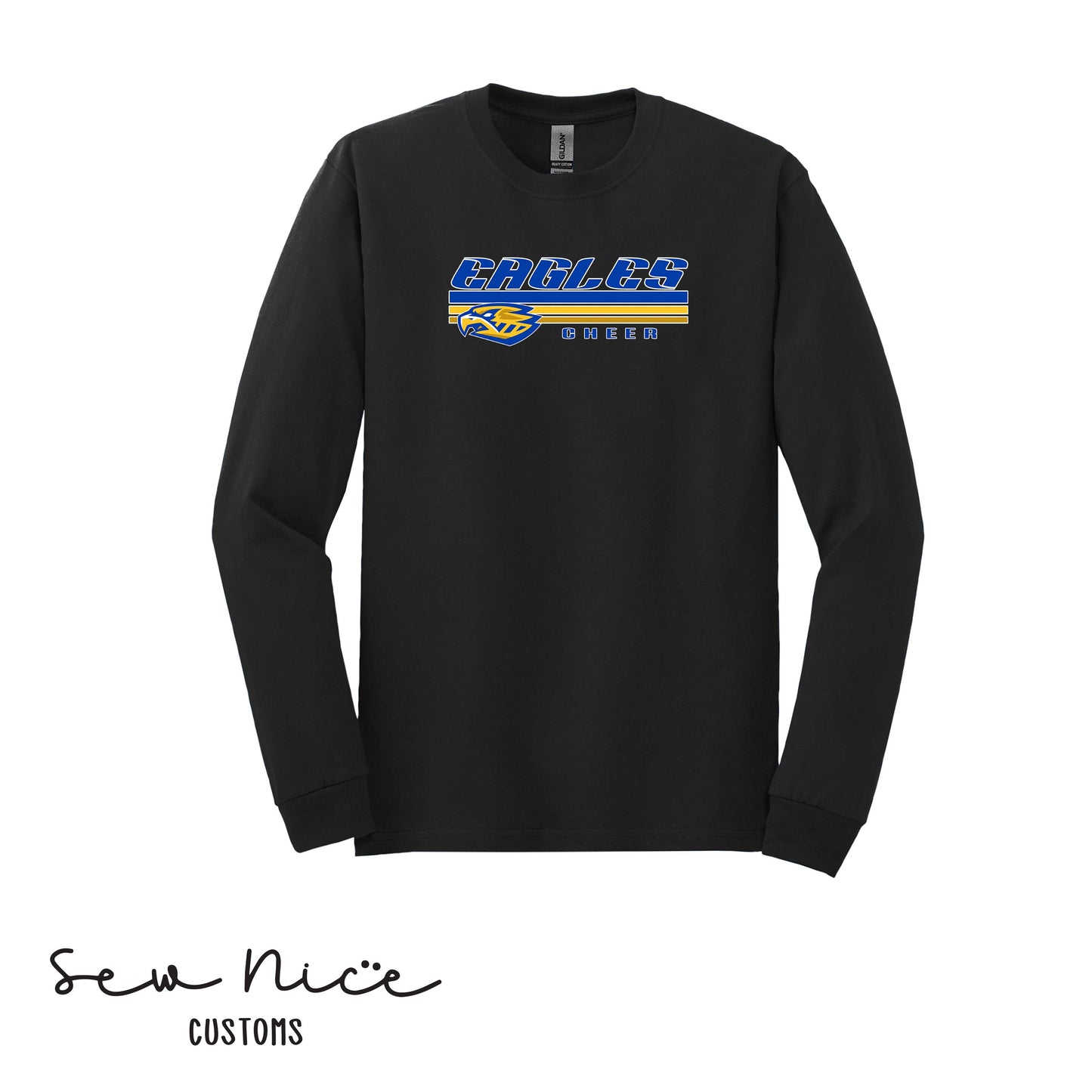 SP Eagles Lines Cheer- Unisex Adult/Youth Long Sleeve Shirt