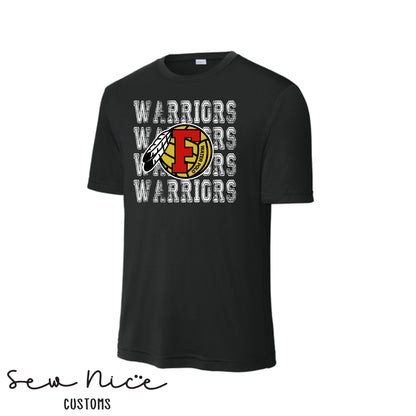 Warriors Stacked FHS Water Polo- Unisex Adult/Youth Dri Fit Shirt