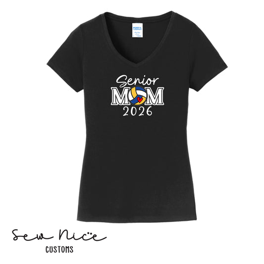 SP Senior MOM 2026 Ladies V-Neck Shirt