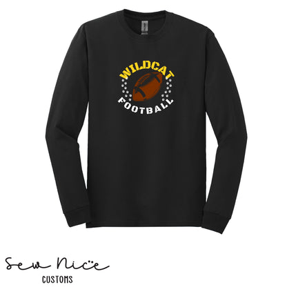 Sullivan Football Paw Prints- Unisex Adult/Youth Long Sleeve Shirt
