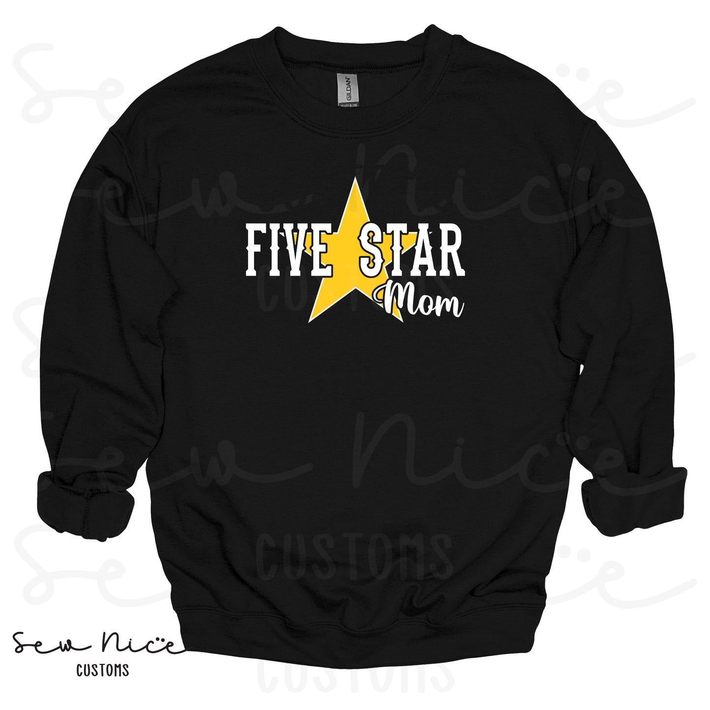 Five Star Mom/Custom- Adult/Youth Crewneck