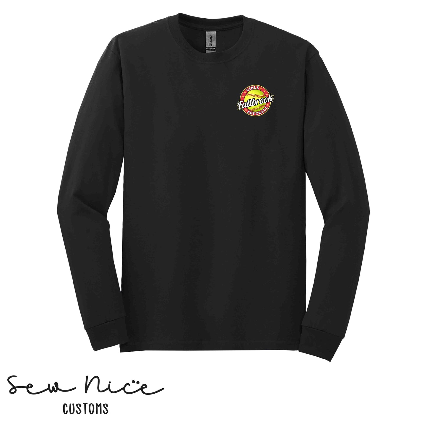 Fallbrook Girls Softball Logo- Unisex Long Sleeve Shirt