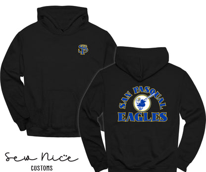San Pasqual Swinging Eagle- Unisex Adult/Youth Hoodie