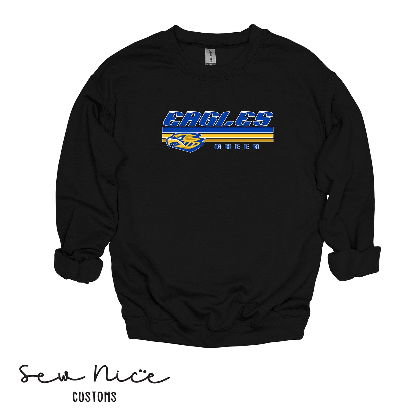 SP Eagles Lines Cheer- Unisex Adult/Youth Crewneck Sweatshirt