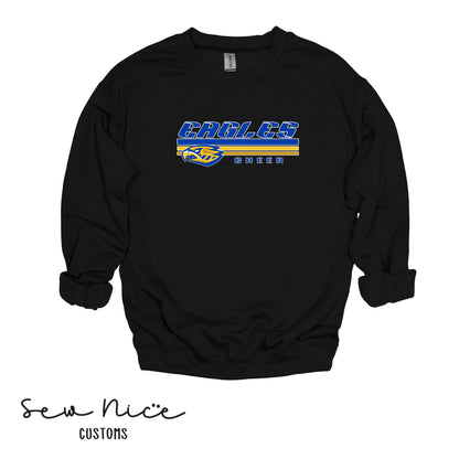 SP Eagles Lines Cheer- Unisex Adult/Youth Crewneck Sweatshirt