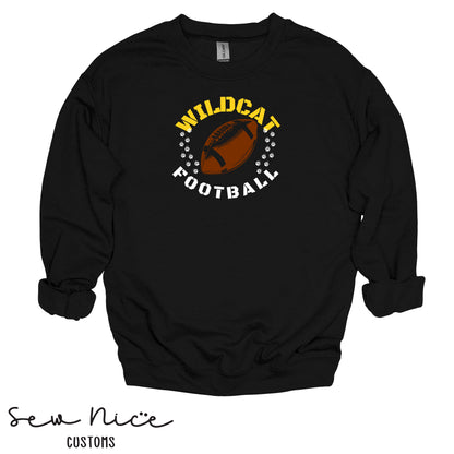 Sullivan Football Paw Prints- Adult/Youth Crewneck Sweatshirt