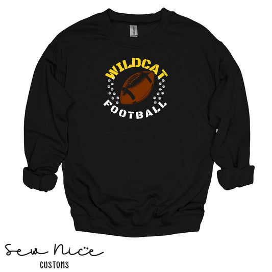 Sullivan Football Paw Prints- Adult/Youth Crewneck Sweatshirt