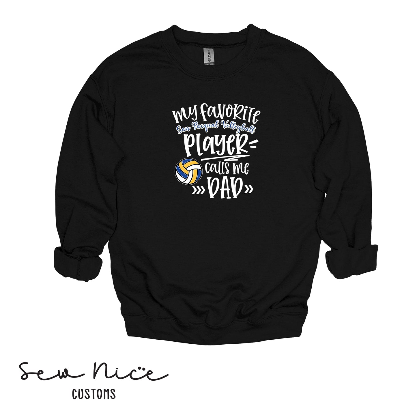 SP Volleyball-My Fav SP Player Calls Me.. *Custom Options*  Adult/Youth Unisex Crewneck Sweatshirt