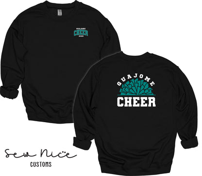 Guajome Pom Pom Cheer- Unisex Adult/Youth Crewneck Sweatshirt