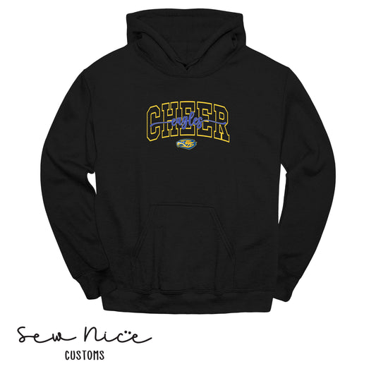 CHEER Eagles Script- Unisex Adult/Youth Hoodie