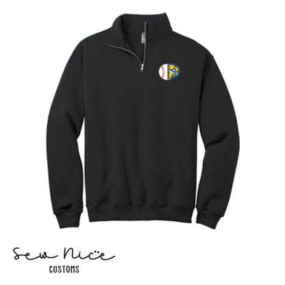 Split Baseball & Eagles Face- Unisex Adult/Youth 1/4 Zip