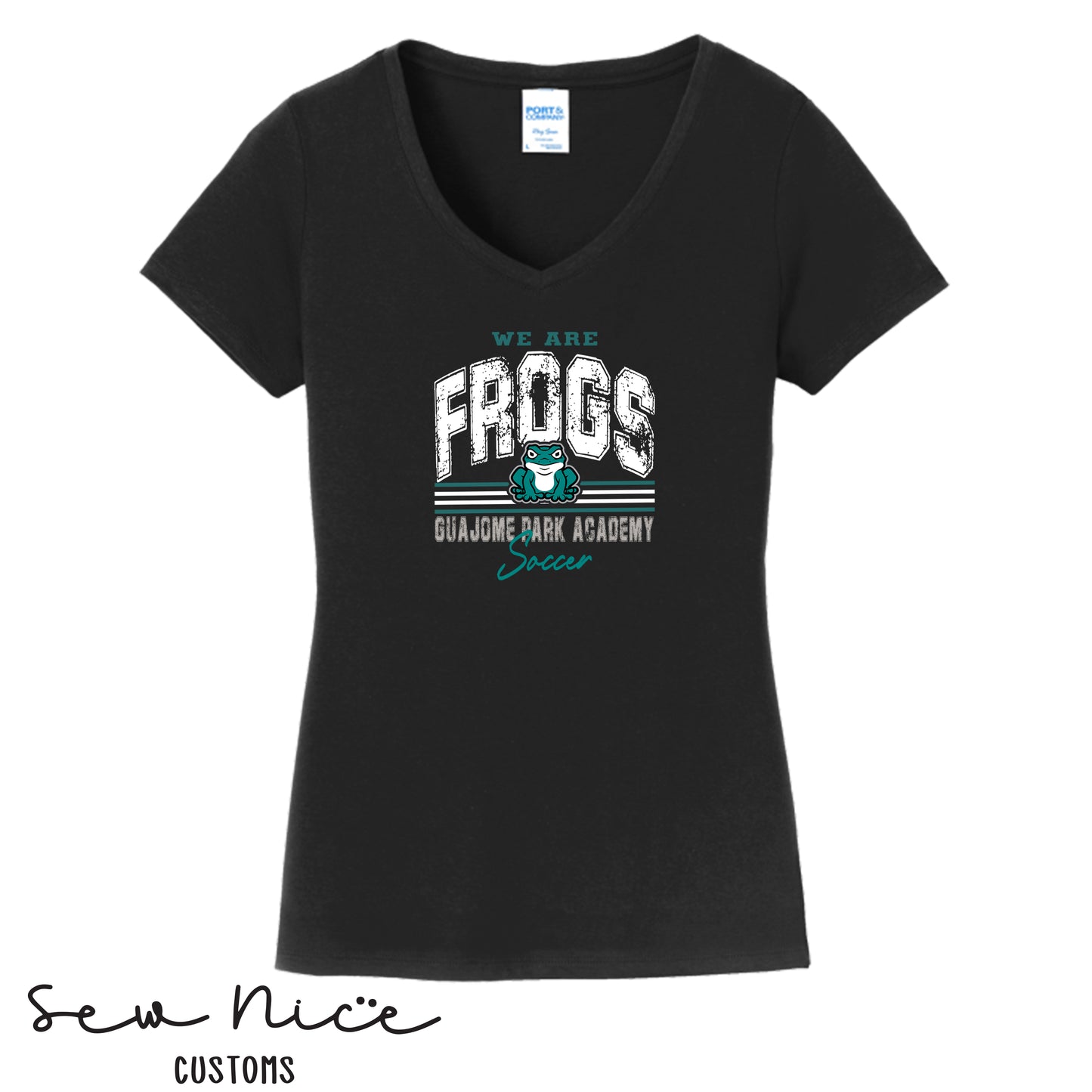 Guajome-Vintage-Soccer-Ladies V-Neck Shirt