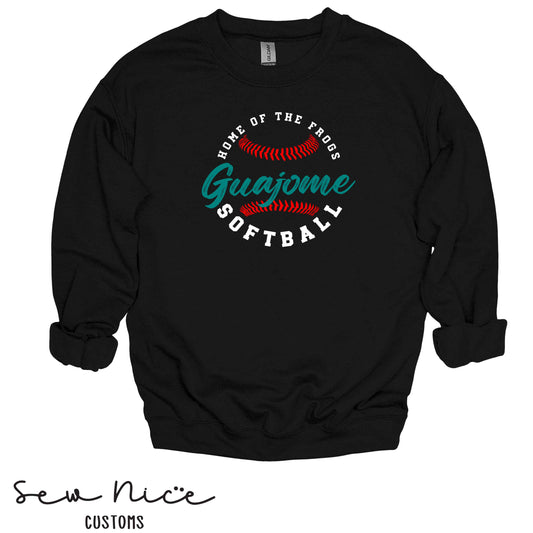 Guajome Circle Softball- Unisex Adult/Youth Crewneck