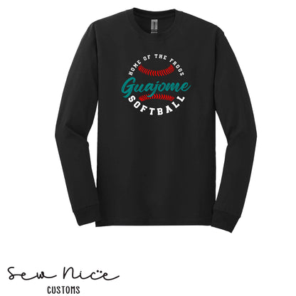 Guajome Circle Softball- Unisex Adult/Youth Long Sleeve Shirt
