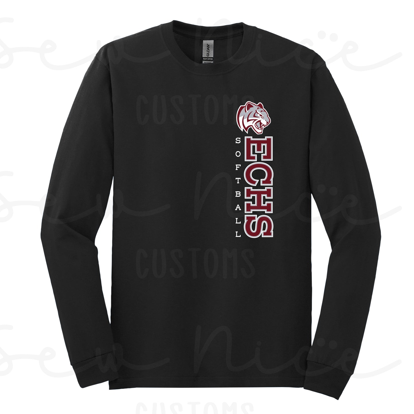 ECHS Softball- Unisex Adult/Youth Long Sleeve Shirt